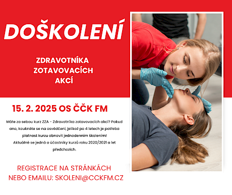 Doškolení - Zdravotník zotavovacích akcí 15.02.2025